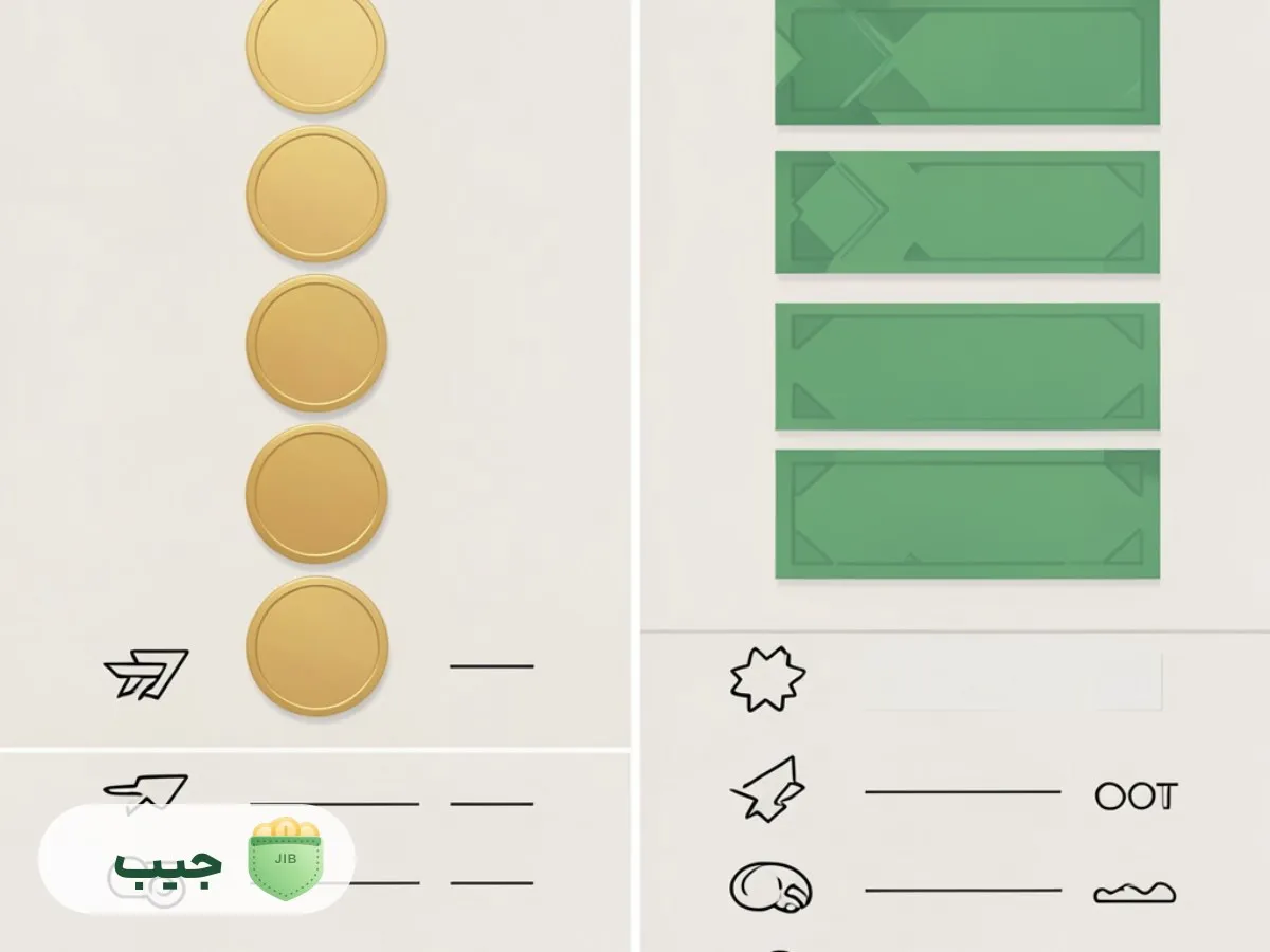 جدول مقایسه تتر و دلار بر اساس معیارهای پس انداز