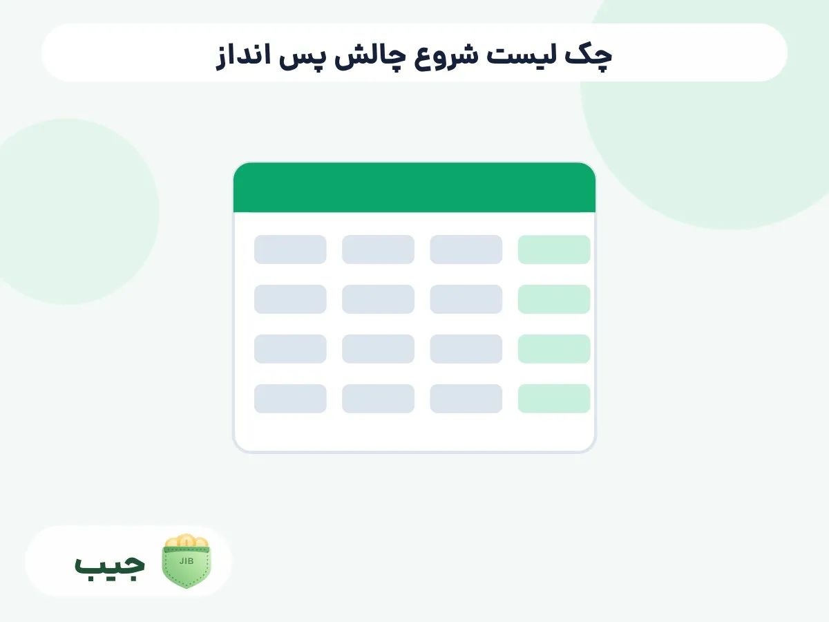 چک لیست شروع چالش پس انداز