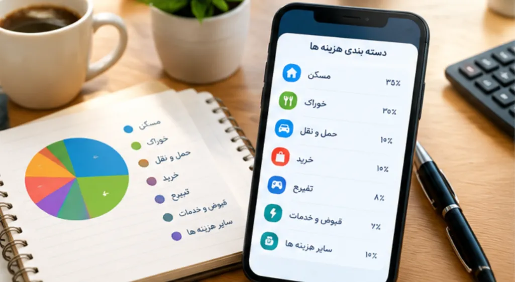 دسته بندی هزینه ها برای مدیریت بهتر پول و پس انداز